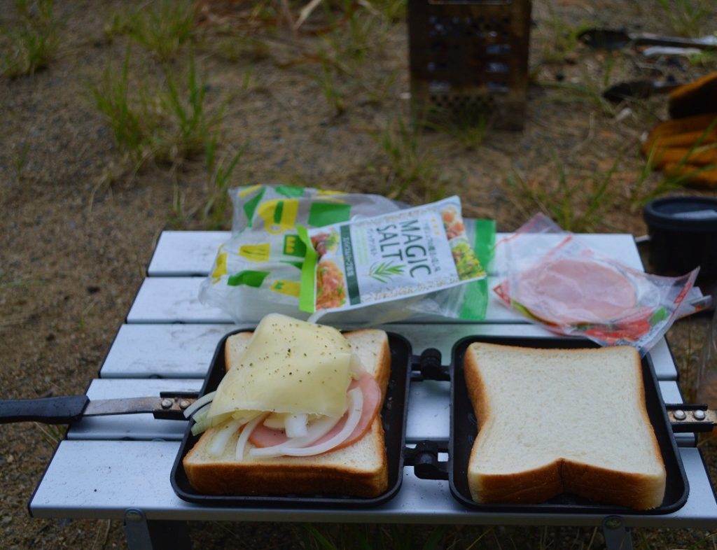マキノ高原キャンプ場での朝ごはん